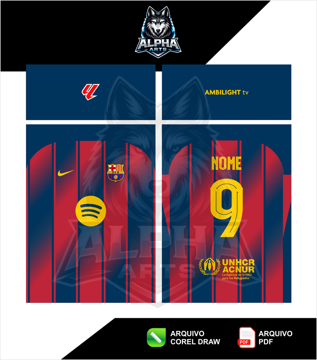 Arts da Camisa do Barcelona 25/26 MOD 01