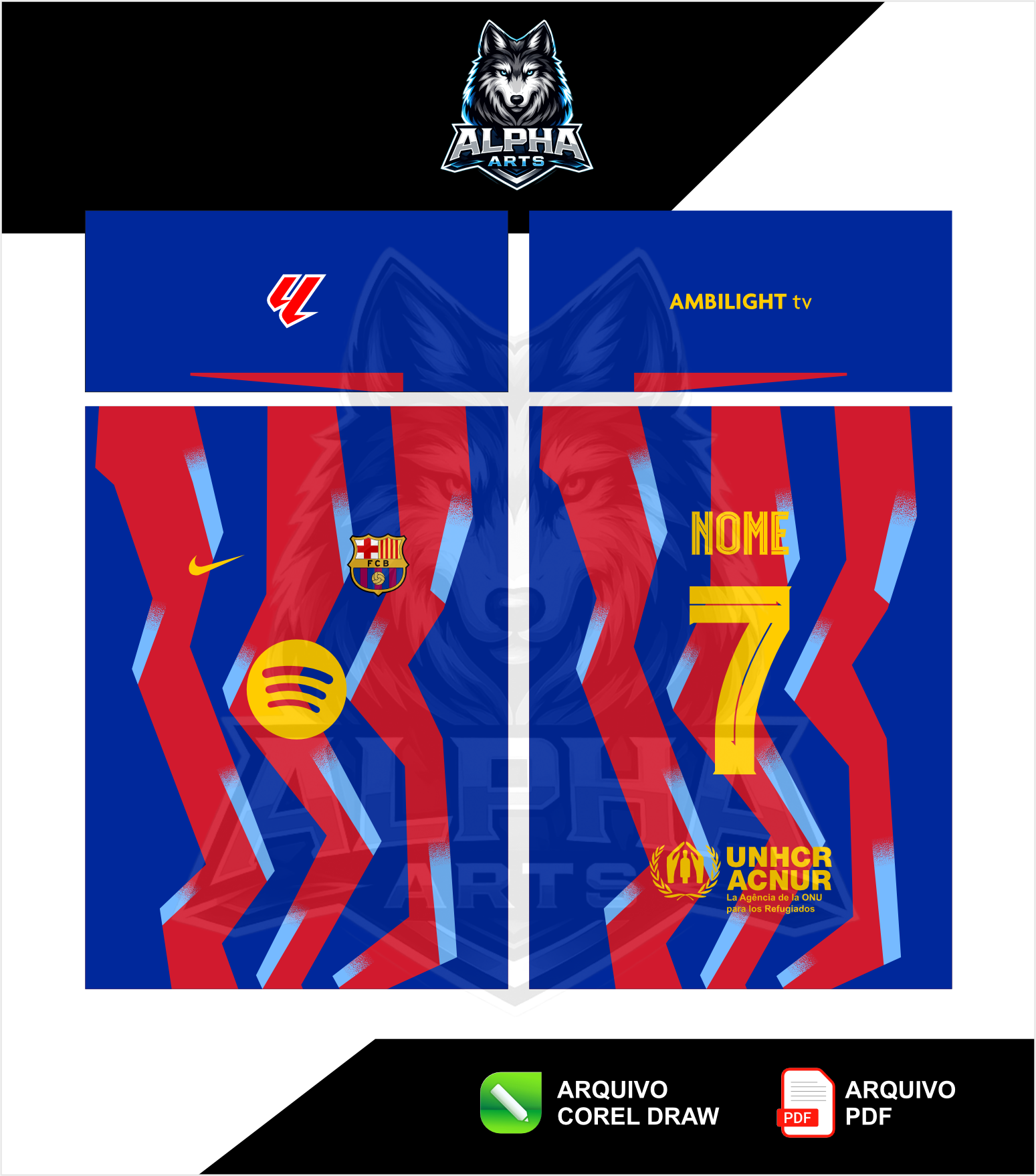Arts da Camisa do Barcelona 25/26 MOD 02