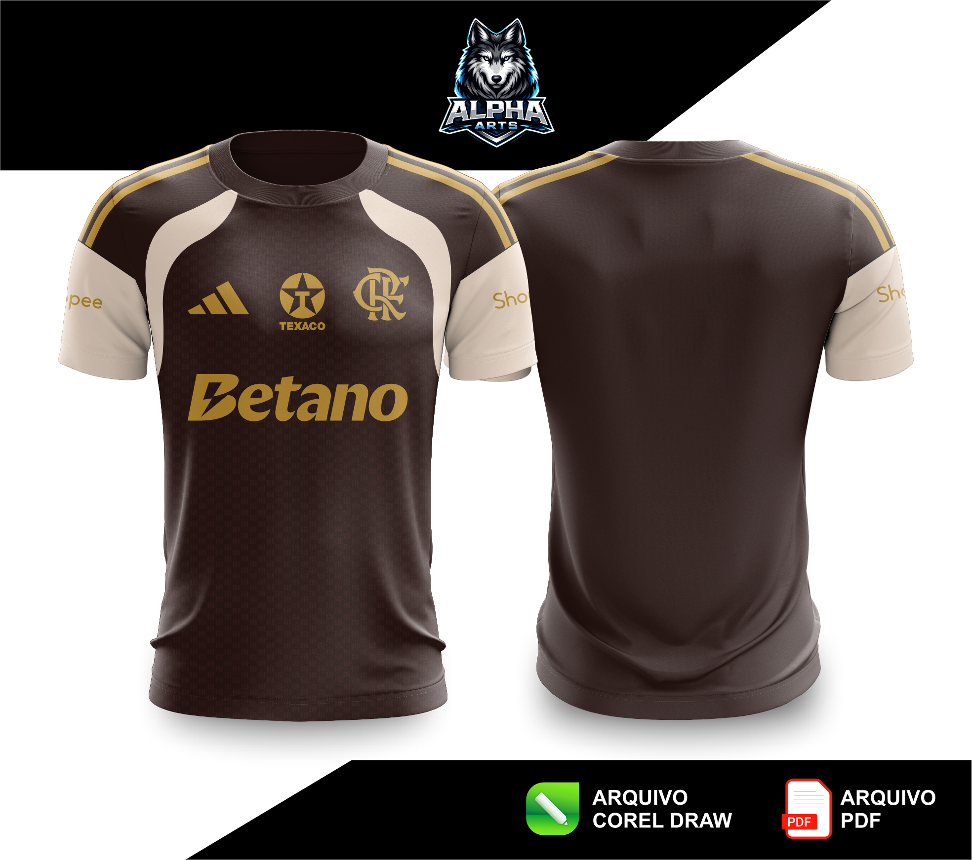 Arts da Camisa de treino do Flamengo  25/26 MOD 04
