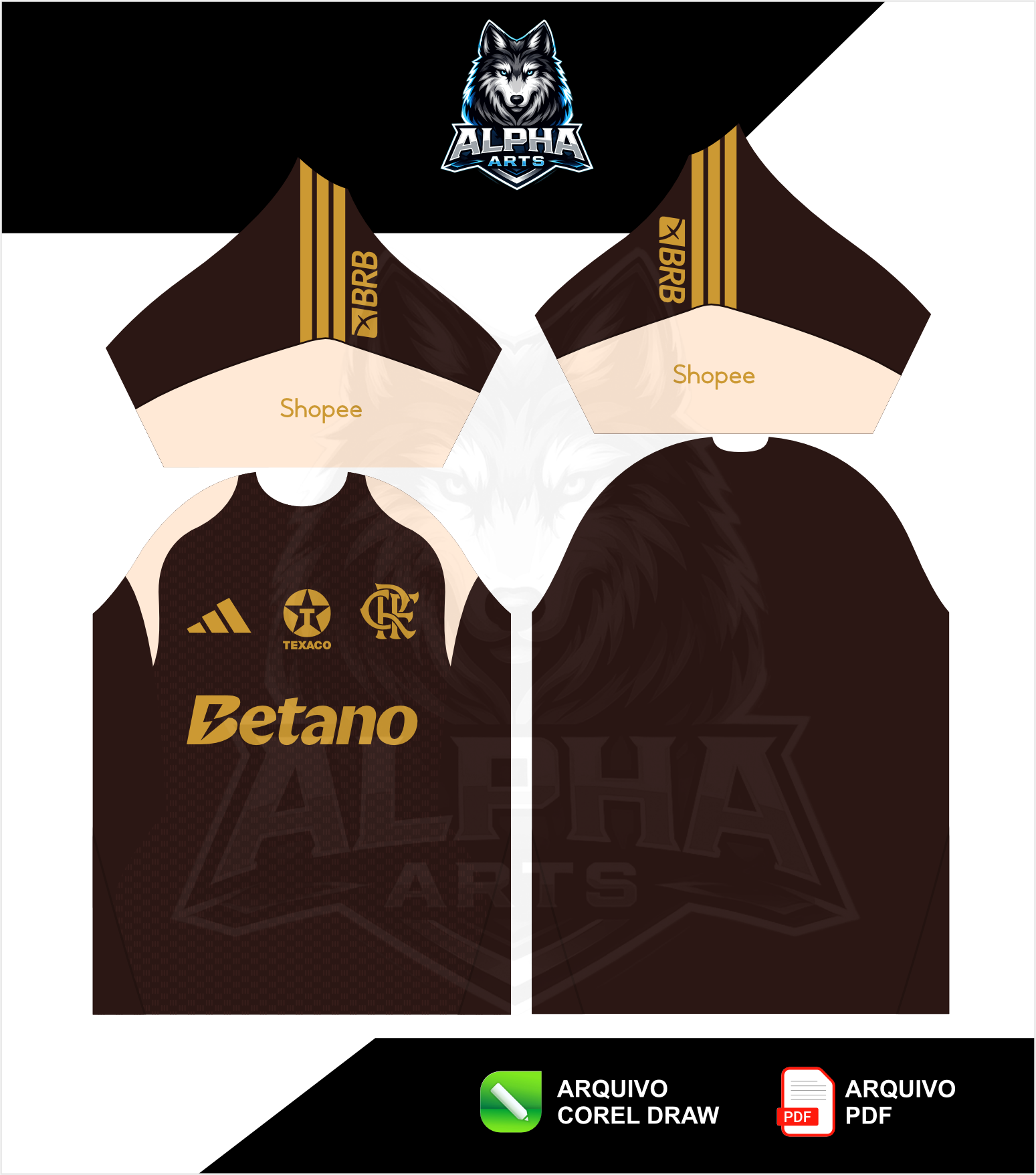 Arts da Camisa de treino do Flamengo  25/26 MOD 04