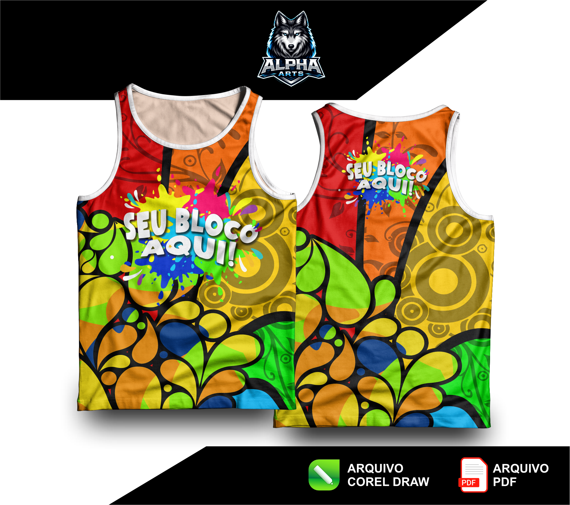 Art de Abada de carnaval 2026 floral  MOD-01