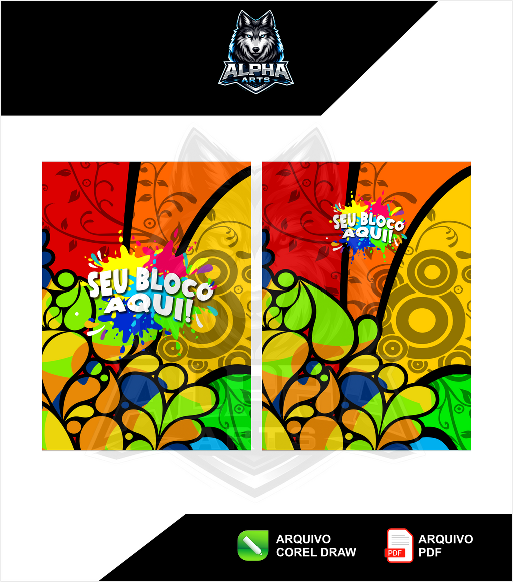 Art de Abada de carnaval 2026 floral  MOD-01