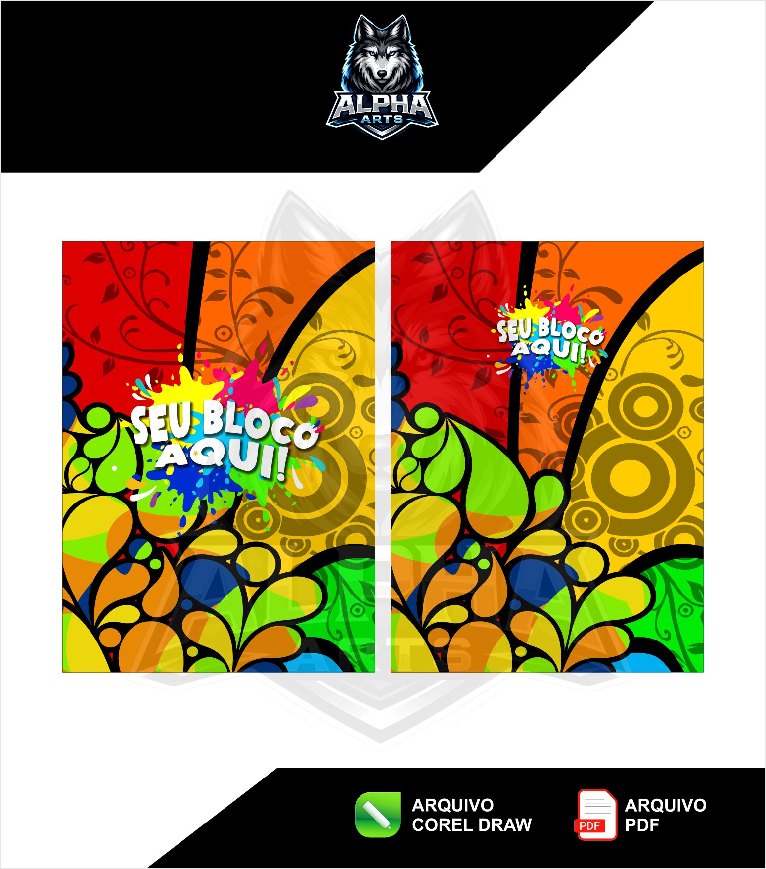 Art de Abada de carnaval 2026 floral  MOD-01