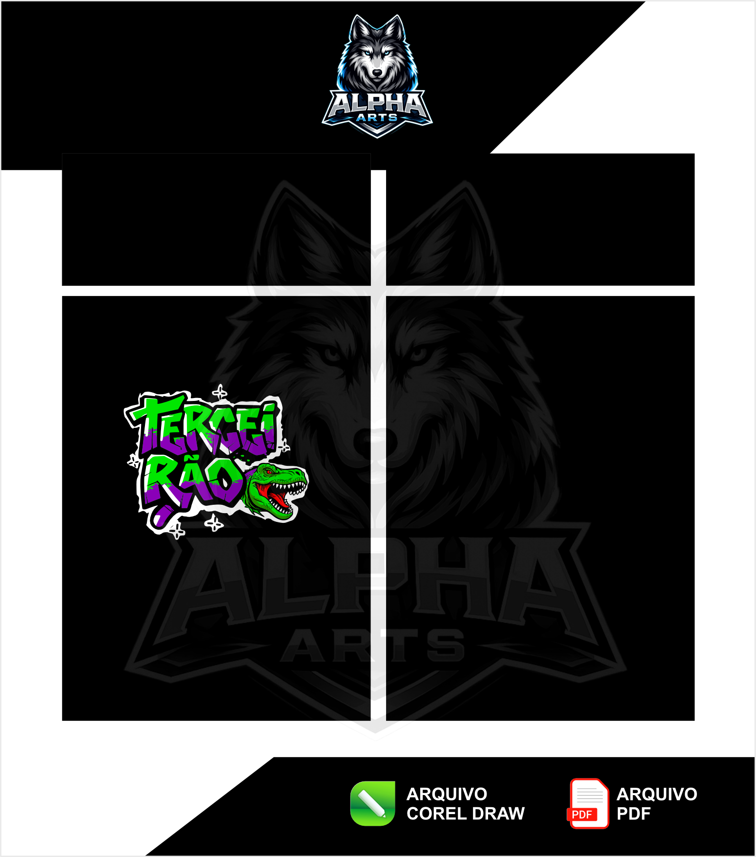 Arts da Camisa de Terceirão Escolar Dino REX MOD 01